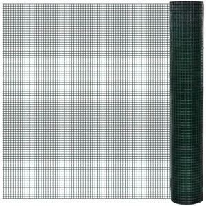 vidaXL Grün 25x1m Hühnerzaun - Hühnerzaun mit PVC-Beschichtung vidaXL Grün 25x1m Hühnerzaun - Hühnerzaun mit PVC-Beschichtung