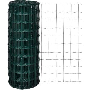 vidaXL Euro Fence Steel 25x1.0 m Green - Garden Fence vidaXL Euro Fence Steel 25x1.0 m Green - Garden Fence