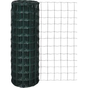 vidaXL Euro Fence Steel 25x0.8 m Green - Fence vidaXL Euro Fence Steel 25x0.8 m Green - Fence