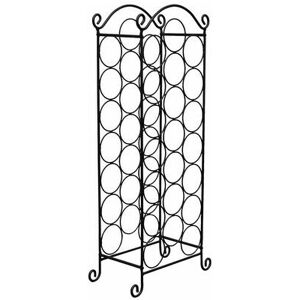 vidaXL 50206 Scaffale vino in metallo nero per 21 bottiglie vidaXL 50206 Scaffale vino in metallo nero per 21 bottiglie