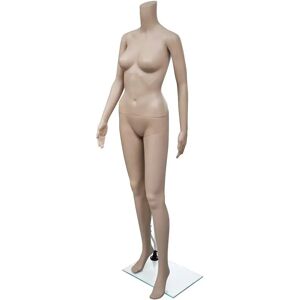 vidaXL Kvindemannequin Uden Hoved Beige 161 cm - Mannequin vidaXL Kvindemannequin Uden Hoved Beige 161 cm - Mannequin