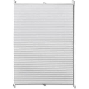 vidaXL 40x100cm White Pleated Window Blind - Sun & Privacy Protector vidaXL 40x100cm White Pleated Window Blind - Sun & Privacy Protector