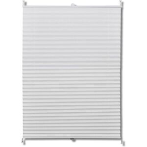 vidaXL White Pleated Window Blind - Window Type vidaXL White Pleated Window Blind - Window Type
