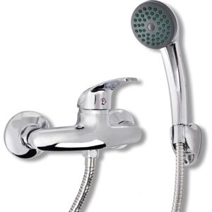 vidaXL Bath Shower Mixer Tap Kit Chrome - Showerhead, 1.5m Hose vidaXL Bath Shower Mixer Tap Kit Chrome - Showerhead, 1.5m Hose