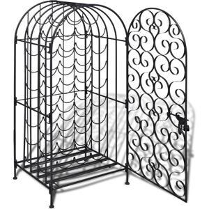 vidaXL Wine Rack - 35 Bottles Black vidaXL Wine Rack - 35 Bottles Black