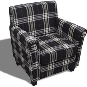 Sillón con cojín negro vidaXL Sillón con cojín negro vidaXL
