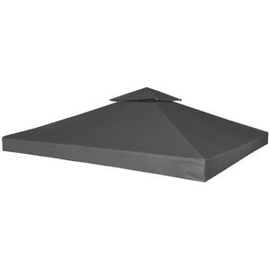 vidaXL Pavillon Ersatzdach 3x3m Dunkelgrau Wasserdicht PVC vidaXL Pavillon Ersatzdach 3x3m Dunkelgrau Wasserdicht PVC