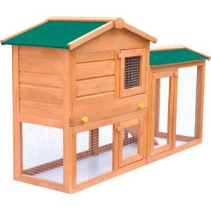 vidaXL Groot Buiten Konijnenhok - Houten Dierenkooi vidaXL Groot Buiten Konijnenhok - Houten Dierenkooi