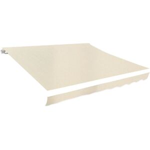 vidaXL 3x2,5m Crema Toldo de lona - Sombra retráctil para exterior vidaXL 3x2,5m Crema Toldo de lona - Sombra retráctil para exterior