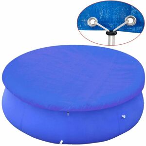 vidaXL 360-367cm Blue Round Pool Cover - Waterproof & Durable vidaXL 360-367cm Blue Round Pool Cover - Waterproof & Durable