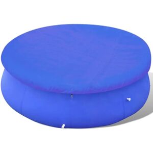 vidaXL Pool Cover PE 450-457cm Waterproof Blue - Pool Cover vidaXL Pool Cover PE 450-457cm Waterproof Blue - Pool Cover