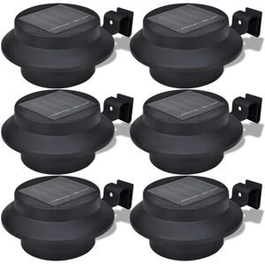vidaXL Outdoor Solar Lamp Set - 6 pcs - Black - Outdoor Solar Lamp Set vidaXL Outdoor Solar Lamp Set - 6 pcs - Black - Outdoor Solar Lamp Set