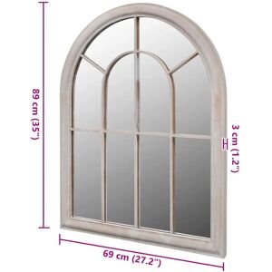 vidaXL Rustikk Bue Hagen Speil 69x89cm - Hagen Speil vidaXL Rustikk Bue Hagen Speil 69x89cm - Hagen Speil