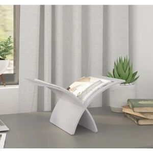 vidaXL Wooden Magazine Rack Floor Standing White - Magazine Rack vidaXL Wooden Magazine Rack Floor Standing White - Magazine Rack