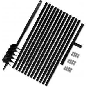 vidaXL Erdbohrer mit Griff 120 mm - Erdbohrer vidaXL Erdbohrer mit Griff 120 mm - Erdbohrer