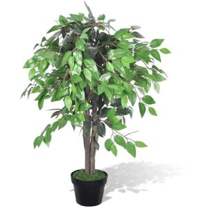 vidaXL Kunstig Ficus med potte 90 cm - Kunstig Ficus Træ vidaXL Kunstig Ficus med potte 90 cm - Kunstig Ficus Træ
