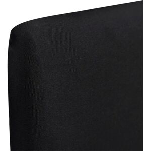vidaXL 6x Black Stretchable Chair Cover Set - Universal Seat Slipcover vidaXL 6x Black Stretchable Chair Cover Set - Universal Seat Slipcover
