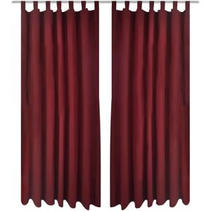 VidaXL Bordeaux Micro-Satin Curtains - Curtains VidaXL Bordeaux Micro-Satin Curtains - Curtains