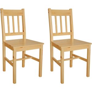 vidaXL Kiefernholz Esszimmerstühle Set - Ergonomische Stabiele Essmöbel vidaXL Kiefernholz Esszimmerstühle Set - Ergonomische Stabiele Essmöbel