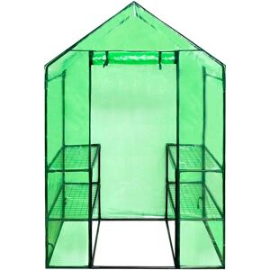 Serre vidaXL avec Étagères - Portable, Résistante aux UV et au Gel - 120x80x190cm - Publicité Serre vidaXL avec Étagères - Portable, Résistante aux UV et au Gel - 120x80x190cm - Publicité