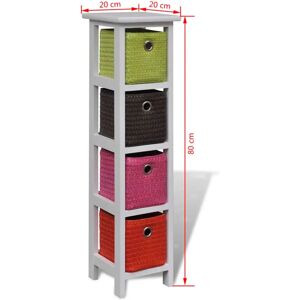 vidaXL Storage Rack with Multi-colour Baskets - Storage Rack vidaXL Storage Rack with Multi-colour Baskets - Storage Rack