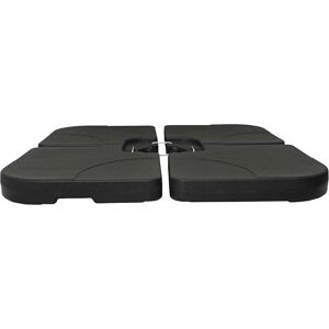 vidaXL Portable Parasol Base - Sand/Water 60L - Black vidaXL Portable Parasol Base - Sand/Water 60L - Black