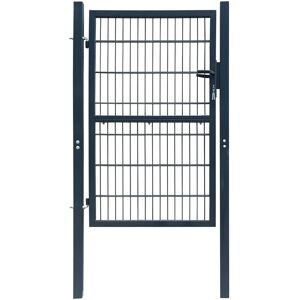 vidaXL 2D Metal Garden Fence Gate Yard Wire Mesh Single Door - Garden Fence Gate vidaXL 2D Metal Garden Fence Gate Yard Wire Mesh Single Door - Garden Fence Gate