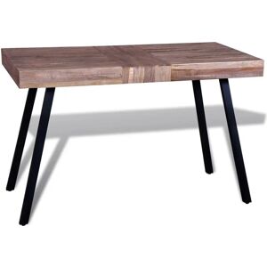 VidaXL Table en Teck Recyclé - Solide & Vintage VidaXL Table en Teck Recyclé - Solide & Vintage