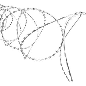 Gepoedercoat Stalen Concertina Draad - 100m - Beveiligingsbarrière Gepoedercoat Stalen Concertina Draad - 100m - Beveiligingsbarrière