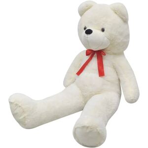 vidaXL Large Plush Teddy Bear White 160cm—Cuddly Gift vidaXL Large Plush Teddy Bear White 160cm—Cuddly Gift