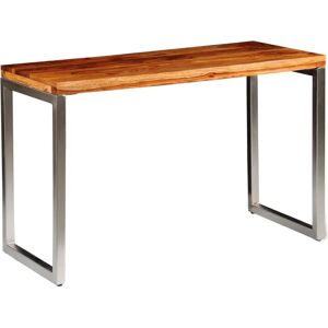 Table à manger en bois massif vidaXL 242126 - Élégante et pratique - Publicité Table à manger en bois massif vidaXL 242126 - Élégante et pratique - Publicité