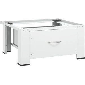 vidaXL Washing Machine Pedestal with Drawer White vidaXL Washing Machine Pedestal with Drawer White