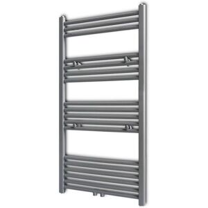 vidaXL Grey Steel Towel Rail 600x1160mm - Towel Radiator vidaXL Grey Steel Towel Rail 600x1160mm - Towel Radiator