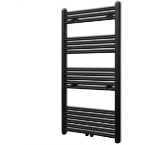 vidaXL Sort stål håndklæderadiator 600x1160mm - Badeværelses radiatoren vidaXL Sort stål håndklæderadiator 600x1160mm - Badeværelses radiatoren