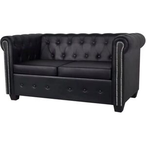 Sofá Chesterfield de 2 plazas de VIDAXL - Decoración de sala Sofá Chesterfield de 2 plazas de VIDAXL - Decoración de sala