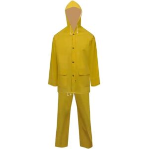 vidaXL Waterproof Heavy-duty 2-piece Rain Suit with Hood - Raincoat vidaXL Waterproof Heavy-duty 2-piece Rain Suit with Hood - Raincoat
