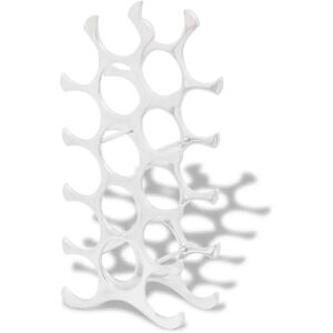 vidaXL Support à vin en aluminium argenté pour 15 bouteilles - Organisateur de stockage - Publicité vidaXL Support à vin en aluminium argenté pour 15 bouteilles - Organisateur de stockage - Publicité