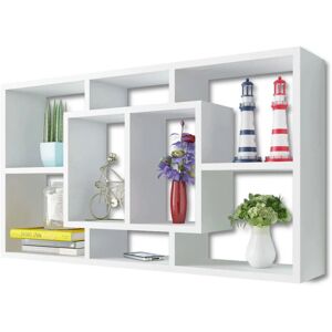 vidaXL 242548 Floating Wall Shelf White - Shelving Unit for Living Room vidaXL 242548 Floating Wall Shelf White - Shelving Unit for Living Room