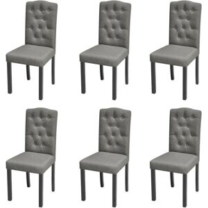 VidaXL 272247 Silla de comedor gris ergonómica - Silla de comedor VidaXL 272247 Silla de comedor gris ergonómica - Silla de comedor