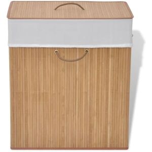 vidaXL Bamboe Wasmand Rechthoekig Natuurlijk - Wasmand vidaXL Bamboe Wasmand Rechthoekig Natuurlijk - Wasmand