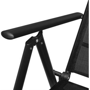 vidaXL 41730 - Folding Garden Chair - Weather-Resistant Aluminum Frame vidaXL 41730 - Folding Garden Chair - Weather-Resistant Aluminum Frame