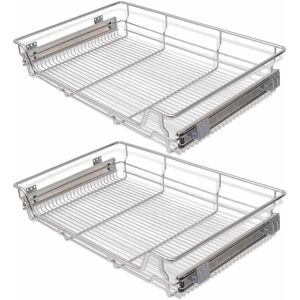 vidaXL 800 mm Pull-Out Wire Baskets - Pull-Out Wire Baskets vidaXL 800 mm Pull-Out Wire Baskets - Pull-Out Wire Baskets