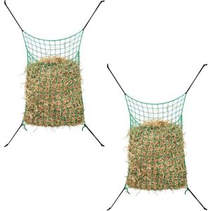 vidaXL 2x Hay Nets Square 0.9x1m PP Horse Pony Cattle Feeding Bale Feeder vidaXL 2x Hay Nets Square 0.9x1m PP Horse Pony Cattle Feeding Bale Feeder