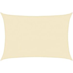vidaXL Sunshade Sail HDPE Rectangular 4x6m Cream Garden Patio Awning Canopy - Sunshade Sail vidaXL Sunshade Sail HDPE Rectangular 4x6m Cream Garden Patio Awning Canopy - Sunshade Sail