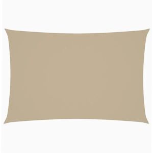 vidaXL Sonnensegel Oxford Stoff Rechteckig 2x4m Beige - Sonnenschutz für draußen vidaXL Sonnensegel Oxford Stoff Rechteckig 2x4m Beige - Sonnenschutz für draußen