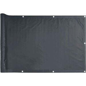 vidaXL Balcony Screen Oxford Fabric 75x600cm Anthracite - Balcony Privacy Screen vidaXL Balcony Screen Oxford Fabric 75x600cm Anthracite - Balcony Privacy Screen