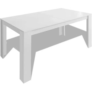 vidaXL Large White Contemporary Dining Table - Dining Table vidaXL Large White Contemporary Dining Table - Dining Table