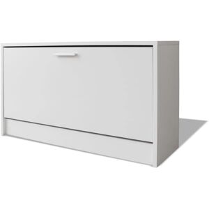 VidaXL 243058 White Shoe Storage Bench - Shoe Cabinet & Entryway Organizer VidaXL 243058 White Shoe Storage Bench - Shoe Cabinet & Entryway Organizer