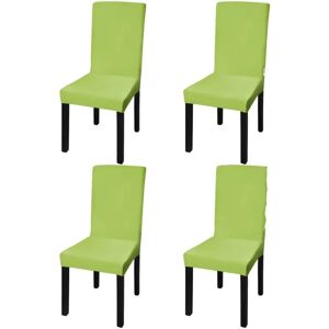 vidaXL Chair Cover Set 4pcs Green - chair cover vidaXL Chair Cover Set 4pcs Green - chair cover
