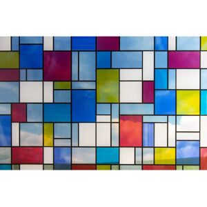 Fablon Self-Adhesive Multicoloured Stained Glass Window Covering - 2m x 67.5cm Fablon Self-Adhesive Multicoloured Stained Glass Window Covering - 2m x 67.5cm